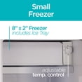 thumbnail image 2 of Black + Decker BCRK32W Compact Refrigerator Energy Star Single Door Mini Fridge with Freezer, 3.2 Cubic Ft., White, 2 of 7