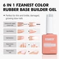 thumbnail image 3 of Esmalte de uñas en gel FZANEST Builder Gel con base de goma blanca lechosa, 3 of 7
