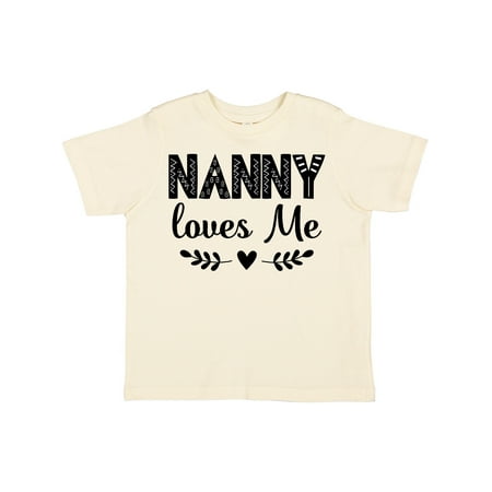 

Inktastic My Nanny Loves Me Grandchild Gift Toddler Boy or Toddler Girl T-Shirt
