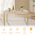 thumbnail image 6 of Toorise Clear Tablecloth Protector Waterproof Clear Plastic Tablecloth Stain Resistant PVC Table Protector Oil Proof Clear Table Protector Cover PVC Table Cloth Wipeable, 6 of 10