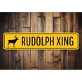 thumbnail image 2 of Rudolph Xing Yuletide Sign, Holiday Decor, Christmas Aluminum Sign - 4x18 inches, 2 of 4