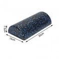 thumbnail image 2 of S SERENABLE Rouleau en Mousse Demi-Rond Durable Demi-Rouleau en Mousse pour Exercice Entraînement Mise en Forme, 2 of 9
