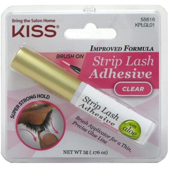 2 Pack - KISS Strip Eyelash Adhesive, Clear 0.21 oz