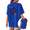Blue, variant on UNISHE Women's Royal Card Graphic Short Sleeve T-Shirts White Playful Crewneck Tops