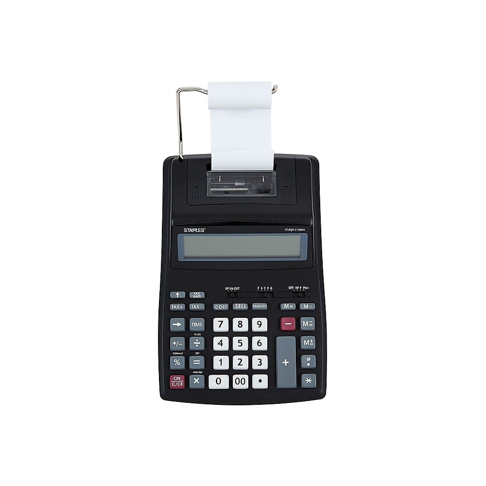Staples SPL500 44780 12Digit Desktop Calculator Black 2409012