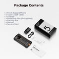 thumbnail image 4 of DOOGEE Fire 5 Rugged Phone Unlocked,13000mAh/Reverse Charging Android 15 Dual Sim,6.6" HD+90Hz Waterproof Phone 12GB+64GB,2TB Expand,Nfc,Face ID,Otg, 4 of 8