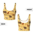 thumbnail image 6 of Goofa Cute Animals Printed Sports Bras for Women, High Impact Running Bra Workout Crop Tank Tops Longline Sports Bra Push up-Small, 6 of 9