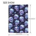thumbnail image 3 of Pofeuu crystal Skull Print Travel Document Organizer Passport Holder Men Women for Family (6.5 in x 4.5 in),Wallet Holder Credit Card Clutch Bag Case, 3 of 5