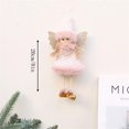 thumbnail image 3 of Christmas Plush Angel Girl Dolls Ornaments Xmas Tree Pendant Hanging Decoration For Home New Year Decor Supplies Kids Gifts, 3 of 8