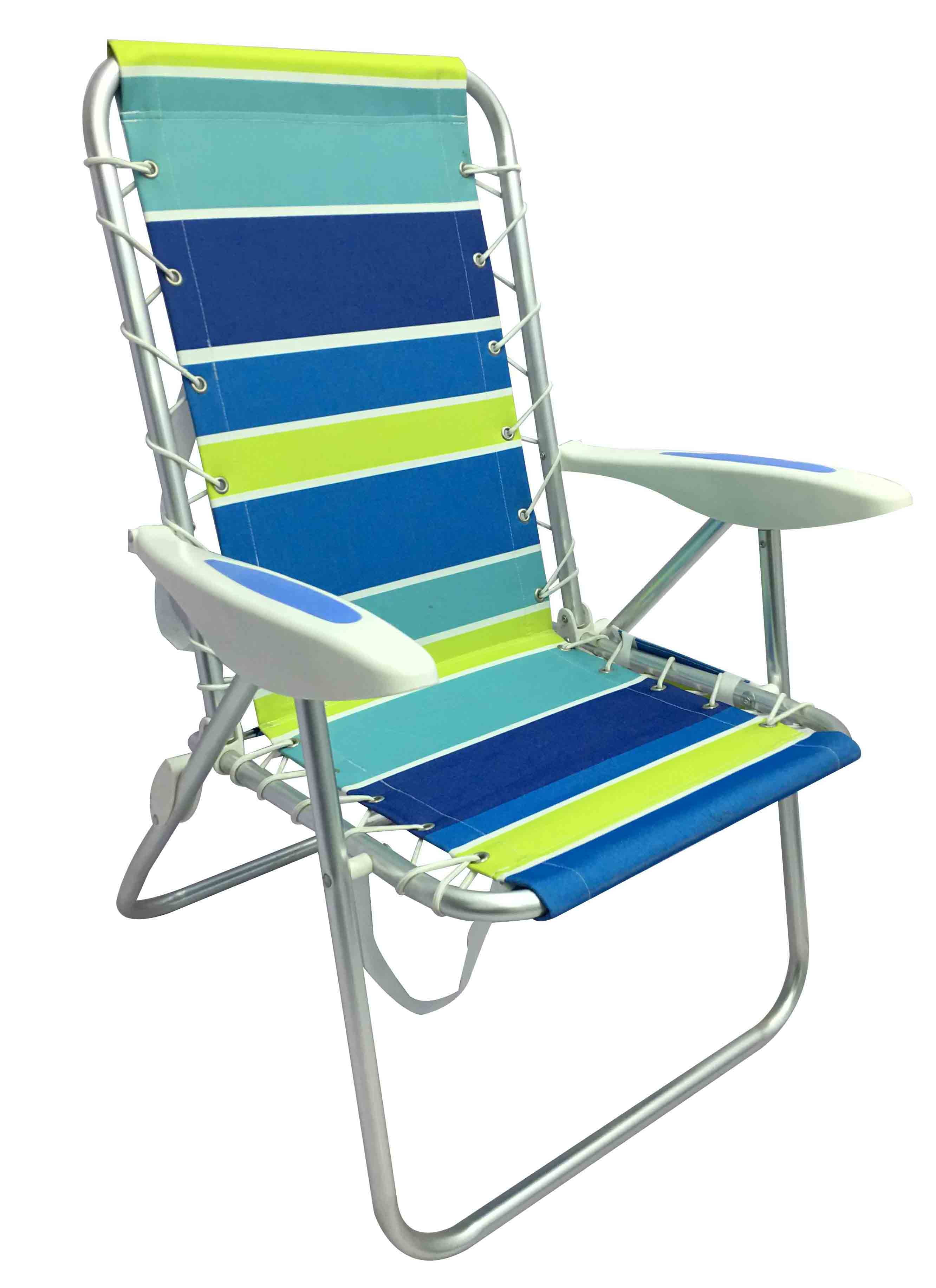Mainstays Folding Bungee Beach Chair, Stripe - Walmart.com