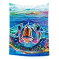 thumbnail image 1 of ABPHQTO Tortugas marinas Dormitorio Sala de estar Arte Tapiz para colgar en la pared Tamaño 150x200 cm ABPHQTO QB-ZK-02-80x60, 1 of 1