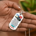 thumbnail image 5 of Driver Profession - Driver Dad Gift - Gift From Daughter - Driver's Daughter - Driver Jobs - Driver Father Birthday Gift - Graphic Military Dog Tag Necklace (Optional Personalized Engraving), 5 of 5