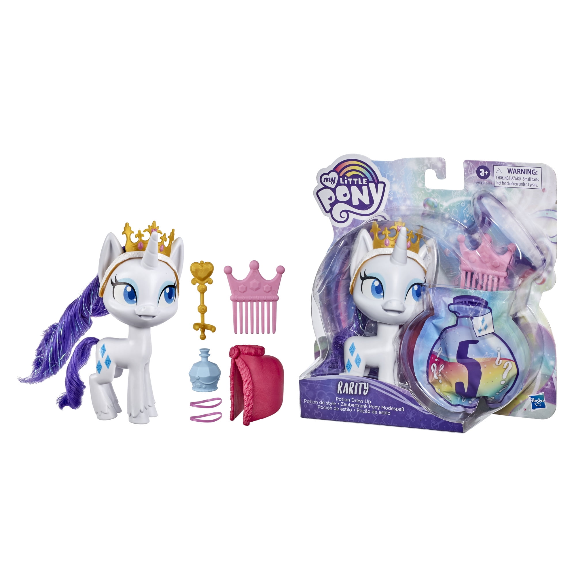 My Little Pony Potion Dress Up Rarity For Ages 3 And Up Doll Toy With Outfit Walmart Com