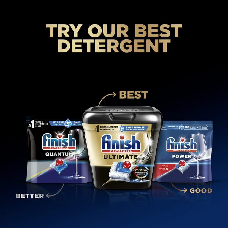 Finish Ultimate Dishwasher Detergent- 38 Count - With CycleSync™ Technology  - Dishwashing Tablets - Dish Tabs