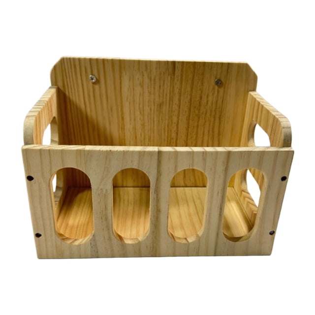 Comedero de , Comedero, Establo, Contenedor de Comida para Animales Pequeños, Dispensador de Hierba de Madera para Erizos, Ardillas, Cobayas.