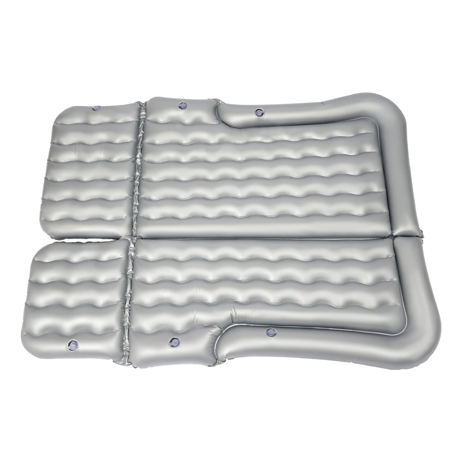 Inflatable Car Air Bed, Universal SUV Air Mattress, Car Sleeping Mattress, Car Airbed, Camping Sleeping Bed with Air Pillows, Air Cushions, Air Pump, Storage Bag (Grey)