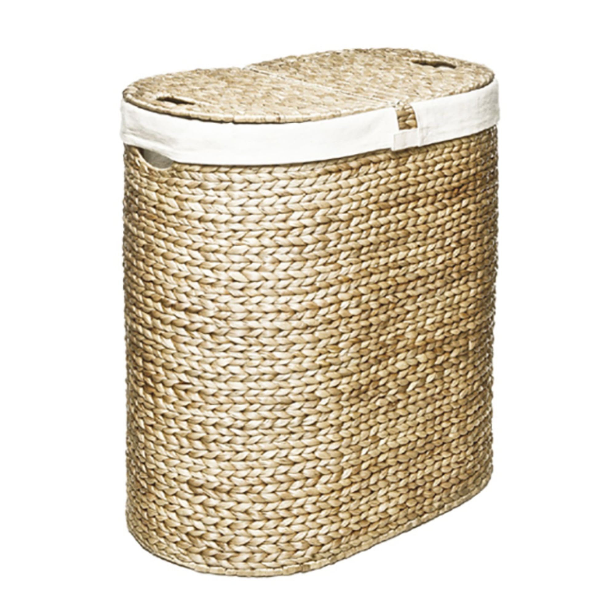 Water Hyacinth Lidded Double Hamper - Walmart.com