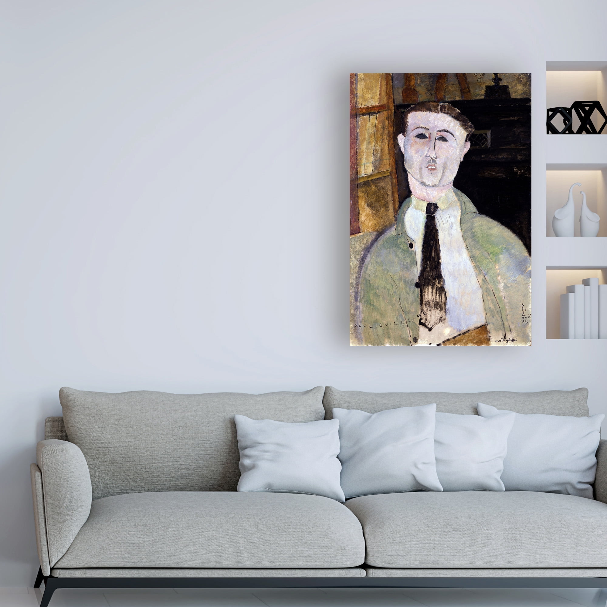 Modigliani 'Paul Guillaume' Canvas Art