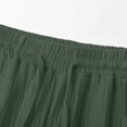 thumbnail image 4 of ABATAB Womens Capri Pants Casual Summer Cotton Linen Capris Drawstring Elastic Waisted Wide Leg Cropped Trouser, 4 of 6