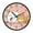 Bull Terrier and Tabby Cat, variant on Voice Activated Clock with Glow Light 12 Inch Large Silent Wall Clock Battery Operated for Home Decor Cartoon Black Cat