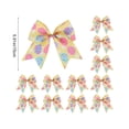 thumbnail image 3 of 12 Pcs Easter Decorative Bows with Rabbit Pattern, Spring Gift Wrapping Bow Set for Wreath Tree Top Front Door Party Home Holiday Decor, 3 of 5
