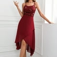 thumbnail image 3 of UPPADA Womens Ruched Cocktail Party Dress Long Sleeve Midi Dress V Neck Cute Bodycon Dress Plus Size Cocktail Wedding Gown A-Line Dress with Belt 2024, 3 of 8