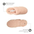 thumbnail image 3 of Jessica Simpson Women's Soft Cable Knit Slippers With Indoor/Outdoor Sole, 3 of 9