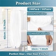 thumbnail image 2 of NOGIS Disposable Plastic Arm Sleeves Cover with Elastic, White Waterproof Adult Long Arm Sleeve Oversleeves Protector Household Cleaning Accessories (100 Pack), 2 of 7
