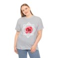 thumbnail image 4 of Rose Asymmetrical Unisex Heavy Cotton Tee, 4 of 12