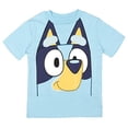 thumbnail image 2 of Camiseta Bluey para niños pequeños, paquete de 3 unidades, gráfica 3T, azul, 2 of 7