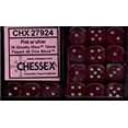 thumbnail image 3 of Pink Ghostly Glow Dice with Silver Pips D6 12mm (1/2in) Pack of 36 Chessex, 3 of 3