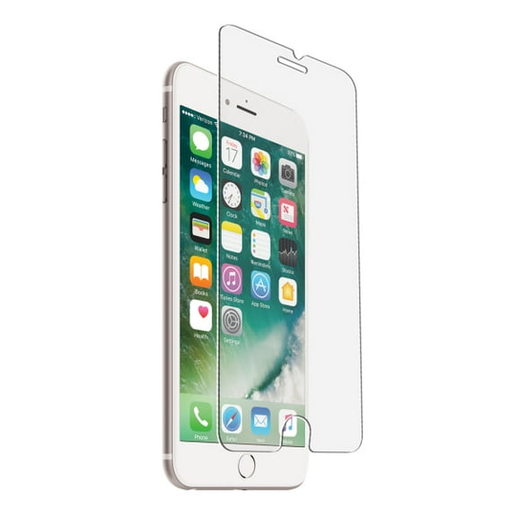 iHome Tempered Glass Screen Protector For Apple iPhone 6 Plus/7 Plus/8 Plus, Clear, IH8PS530C-OD