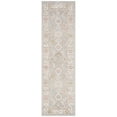 thumbnail image 2 of Crestwood Traditional Oriental 2x8 Gray and Aqua Polyester Indoor Runner Rug, 2'3'' x 7'7'', 2 of 6