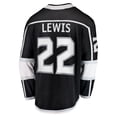 thumbnail image 3 of Men's Fanatics Trevor Lewis Black Los Angeles Kings Home Breakaway Jersey, 3 of 3