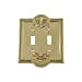 thumbnail image 3 of Nostalgic Warehouse 720071 Plaque Switch Prairies avec Double Toggle, Laiton Non Laqué, 3 of 3