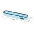 thumbnail image 3 of TEHAUX 4Pcs Wall-Mounted Slippers Rack Blue Abs Shoe Display Stand Home Decor, 3 of 8
