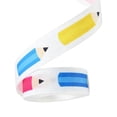 thumbnail image 2 of Classroom Ribbon for Crafts, Back to Classroom Graduation ABC Pencil Ribbons Ruler Teacher Ribbons, Classroom Decoration Fabric Decorative Ribbon for Wreath Bows, Gift Wrapping, DIY Crafts, Style F, 2 of 9