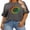 Daisy-gray DH1019, variant on Zeagoo Women's Plus Size T Shirts Oversized Tees Summer Half Sleeve Crew Neck Whiskey Graphic Tunic Tops Basic Top