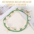 thumbnail image 4 of Collar de Concha de Mar Uxcell para Mujeres, Collar de Cuentas de Concha de Verano Hecho a Mano, Joyería Boho de Playa Ajustable para Regalo de Vacaciones (Verde, Paquete de 2), 4 of 7