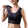 thumbnail image 3 of DuoJiaJ Tank Top for Women V Neck Lace Camisole Tops with Built in Bra Cami Vest Base Layer Black XL, 3 of 4