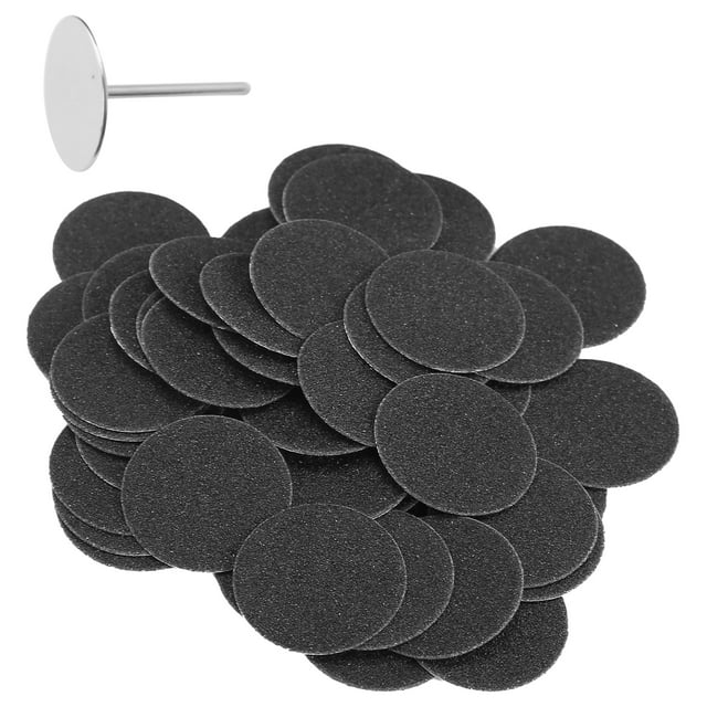 Callus Remover Sandpaper Discs, 50pcs Replacement Pedicure Tool for Electric Foot Grinders, Washable Design, Compatible with Most Brands,
