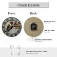 thumbnail image 3 of Wall Clock Decorative - Colorful Hummingbird Branch Print 2D Vintage Wall Clocks Battery Operated Silent Non-Ticking for Bedroom, Living Room, Kitchen, Office, Classroom, 10 Inch, 3 of 7