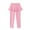 Pink, variant on BULLPIANO Kids Baby Girls Footless Leggings with Ruffle Tutu Skirt Pants Pantskirt 3-11 Years
