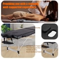 thumbnail image 4 of VIRRMO Adjustable Aluminium Massage Bed with Neck Stretcher, 84 Inch, Black, 4 of 7