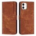 thumbnail image 2 of for iPhone 11 Wallet Case, Classic PU Leather Shockproof Folio Flip Stand Magnetic Closure Money Pocket Simple Business Purse Card Slots Case Cover for iPhone 11, Brown, 2 of 12