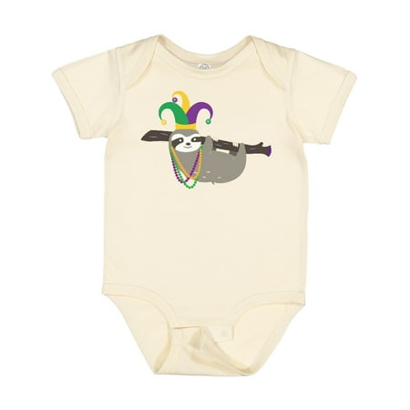 

Inktastic Mardi Gras Funny Sloth Gift Baby Boy or Baby Girl Bodysuit