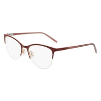 Dkny DK3006 650 Women's Burgundy Metal Half Rim Frame Eyeglasses