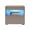 Gray, variant on Viv Modern High Gloss Nightstand with LED Lights and Optional Wall Mount