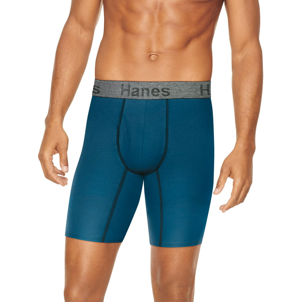 Hanes - Hanes Men's Comfort Flex Fit Ultra Soft Cotton Stretch Long Leg ...
