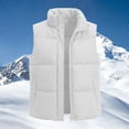 thumbnail image 4 of Yutgune Women's Puffer Vest Stand Collar Zip Up Sleeveless Jacket with Pockets Winter, 4 of 6